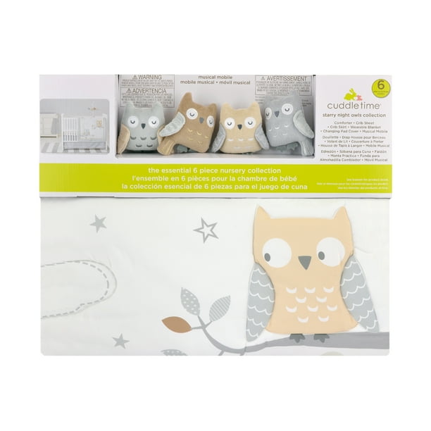 Cuddletime Newborn Baby Toddler Crib Bedding Set Starry Night 6 Piece Walmart Com Walmart Com