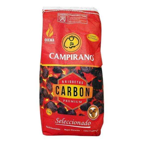 Carbón Campirano Natural Seleccionado 3 kg