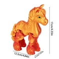 thumbnail image 3 of 4.84 inch 3D Printed Horse Models Movable Legs Flexible Joint Animal Figurines Stress Relief Fidget restlessness Surprise Fantasy Gifts (C,Blue), 3 of 9