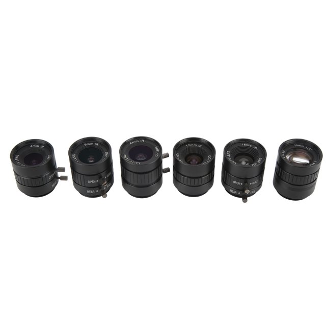 Lente de iris manual Bling Bling 6 piezas con montura CS 4 mm 6 mm 8 mm 12 mm 16 mm 25 mm