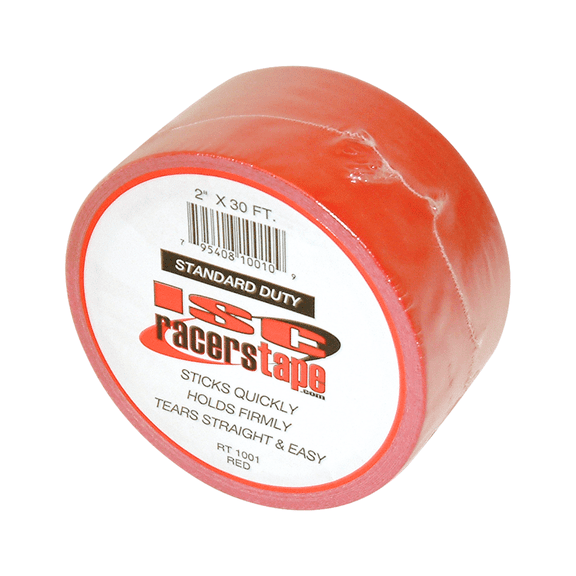 ISC Standard-Duty Racer's Tape: 2 in x 30 ft. (Red)