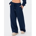 thumbnail image 3 of BAKREP Women's Sweatpants Wide Leg Elastic Loose Relaxed Sweat Pants Spring Winter Clothes Baggy Drawstring Joggers with Pockets, 3 of 12