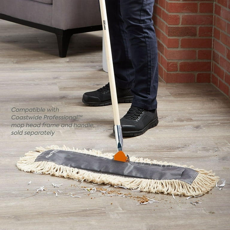 Cotton Dry Dust Mop Head Hardwood Floor Duster Broom Set