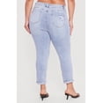 thumbnail image 4 of Women's Plus Size WAX Rolled Cuff Distressed Jeans, 4 of 4