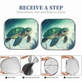 thumbnail image 6 of Balery 2 Piece Watercolor Turtle1 Car Windshield Sun Shade|Foldable Front Windshield Shade for Car Front Window for Most Sedans SUV Truck-Large, 6 of 7