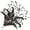 Black & Silver, variant on Push Up Confetti Poppers, (4/Pkg)