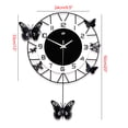 thumbnail image 5 of Autrinix Modern Butterfly Wall Clock with Elegant Design, Quiet Quartz Movement, Large 20-Inch Wall Clock for Home and Office Decoration, 5 of 11