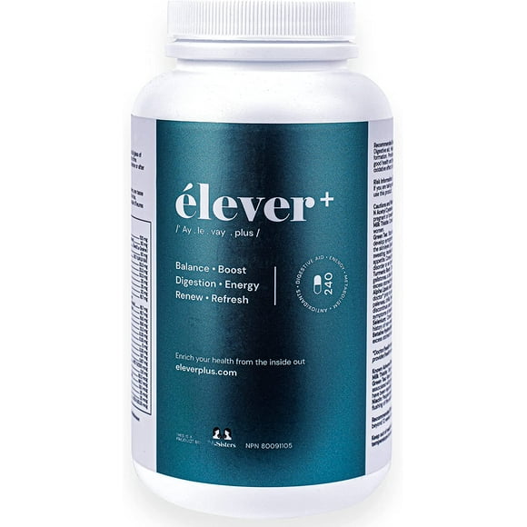 Élever Multivitamins For Men - Daily Natural Energy, Immune System, Metabolism Booster for Weight Loss, Digestion, Detox, Focus and More - Health Canada Licensed NPN #80091105 (240 Capsules)