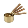thumbnail image 3 of Mosiee Elegant Design 14Ml Measuring Spoons Cup With Wood Handle Stainless Steel Tool, 3 of 9