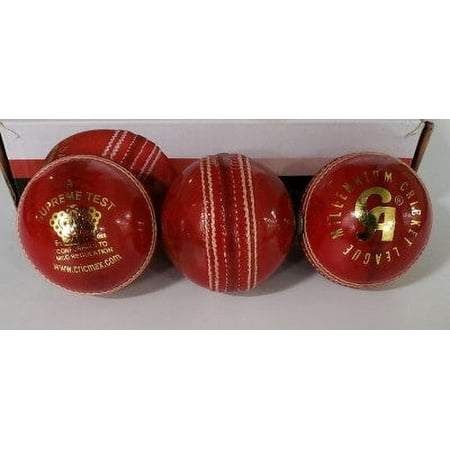 CA Supreme Test Cricket Ball Red - Senior Size (Pack of 1)