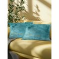 thumbnail image 5 of Outdoor Pillows Waterproof, Teal Throw Pillows with Inserts Included, Vintage Abstract Oil Painting Art Modern Indoor Outdoor Decorative Lumbar Pillow for Bed/Couch/Patio 12"x20", 1Pcs, 5 of 8