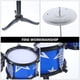 thumbnail image 5 of 1 juego de batería para niños, juguete de simulación, instrumento de percusión, kit de batería para niños, color azul, 5 of 5