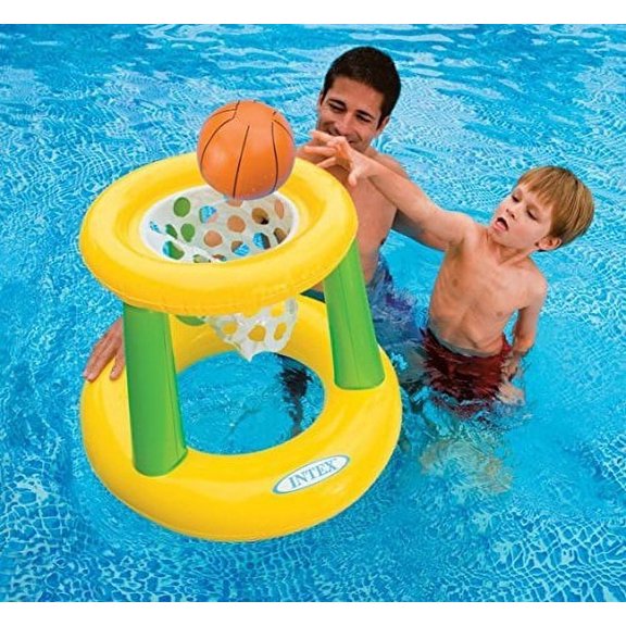 Kids Backyard Teens Floating Intex Basketball Game Hoops Pool Floats Family For Adults Outdoor Swimming Pool Floaty Lounger Party Floatie Swim Rings Backyard Beach Lake Float Toys Hoops