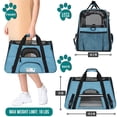 thumbnail image 2 of PetAmi Transportín para mascotas aprobado por la aerolínea para gatos, transportador de perros de lado suave para perros pequeños, suministros de viaje para gatos, accesorios para gatos de interior, b, 2 of 5