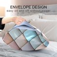 thumbnail image 4 of Yayeee Pillowcase Standard Size Set of 2 Satin Wrinkle Resistant Pillow Case, Red Art Pattern, 4 of 7