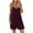 Purple, variant on BLVB Womens Summer Fashion Spaghetti Strap Shorts Rompers Sleeveless Solid Color Loose Casual Jumpsuits with Pockets