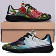 thumbnail image 3 of WeStVirginia Cardinal and Rhododendron Flower and Black Bear Shoes Sneakers Black Size 10.5, 3 of 7