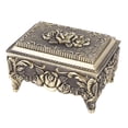 thumbnail image 1 of Caja De Almacenamiento De Joyería De aleación Vintage Para Anillos, Aretes, Caja Decorativa De Gran Capacidad Con Interior De Terciopelo Negro, Hecho De aleación, 1 of 7