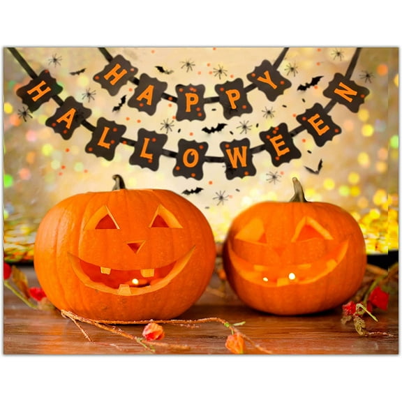 Small World Greetings Happy Halloween Pumpkin Cards 24 Count - Blank Inside with White Envelopes - A2 Size 5.5" x 4.25" - Invitations, Gifts, and More