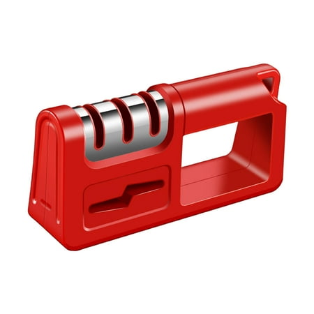 

Kitchen Sharpening Sharpening System Heavy Duty Handheld Sharpening Stone Manual Sharpening for Kitchen Shear Red
