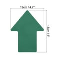 thumbnail image 2 of 6x4.7" Arrow Sticker Directional Sign Frosted Finish Adhesive Removable Floor Decal, Green, 8 Pack, 2 of 5
