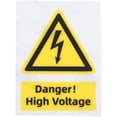 thumbnail image 1 of High Voltage Sign Electrical Warning Sticker High Voltage Label Safety Sign Danger Sign, 1 of 8