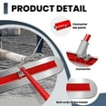 thumbnail image 3 of Concrete Bull Float, 47.2 L×11.8 W Stable Floating, Steel Lightweight Rods, Adjustable Bull Float, Cement Smoothing Tool, Dedicated to Sidewalk, Driveway, Concrete Slab, 3 of 7