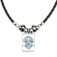 thumbnail image 1 of playa coco árbol patrón de texto collar a mano colgante de cuerda de cuero Unbranded M, 1 of 3