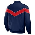 thumbnail image 3 of Men's Darius Rucker Collection by Fanatics Navy Atlanta Braves Baseball Raglan Full-Snap Jacket, 3 of 3