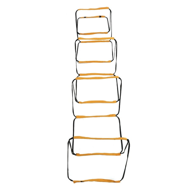 Escalera de Entrenamiento ANGGREK Escalera de Agilidad Naranja de 12 Peldaños para Entrenamiento Deportivo