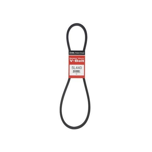 Correa trapezoidal MBL 5L440, sección de 5 L, 55 cm de longitud, goma