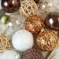 thumbnail image 3 of YZEGDCH Christmas Ornaments for Christmas Trees, 16Pcs Shatterproof Fall Christmas Tree Decorations, Luxury Hanging Ball Ornaments for Christmas Fall Winter, Best Gifts!, 3 of 5
