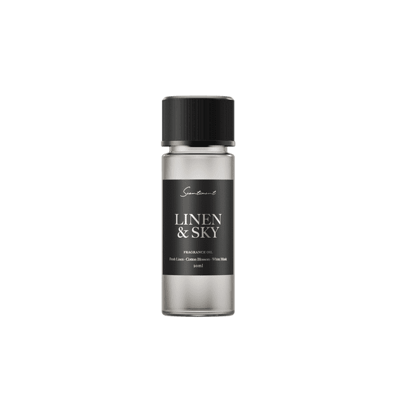 Scentiment Linen & Sky 20ml Fragrance Oil | Aromatherapy Diffuser Oil | Crisp, Airy & Fresh Linen Home Scent