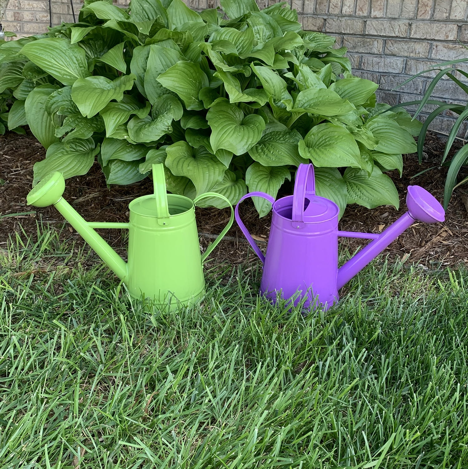 Tierra Garden 2.1 Gallon Green Metal Watering Can