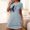 Blue, variant on Nightgown for Women Sleepshirts Chemise Nightgowns Cotton Nightgowns Nightgowns Short Sleeve Black Crew Neck Above-the-Knee Mumu Nightgown for Women,L