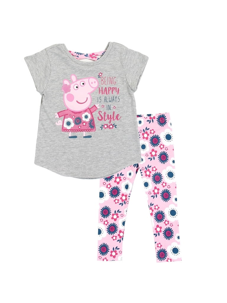 Peppa Pig Girls Toddler Easter 2 Piece Cotton Set