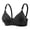 Black, variant on Wireless Bra for Women Striped Comfort No Underwire Adjustable Strap Push Up Full Coverage Everyday Tshirt Bras