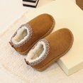 thumbnail image 4 of SERTGUTR Kids Fleece Lined Snow Boots, Slip-On Embroidered Winter Shoes, Non-Slip Chunky Sole Warm Ankle Boots, Everyday School Outdoor Boys Girls Boots(4-4.5 Years,26), 4 of 6