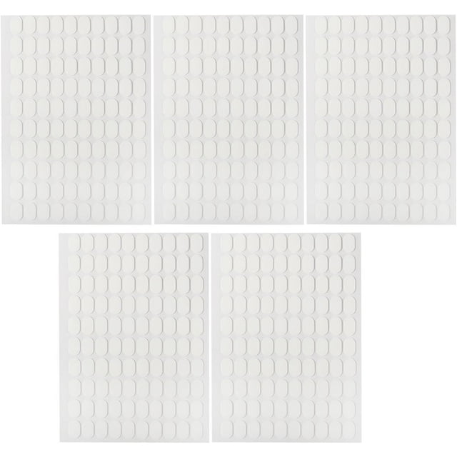 5 Sheets Sticky Double Sided Tape Sticky Tabs, Transparent, Double Side Glue il Fixing Stickers for il Art Practice il Holder