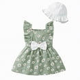 thumbnail image 1 of gdxvjhbj Robe Fluide pour Filles Robe d'Anniversaire pour Tout-Petites Tulle Arc-en-Ciel Formelle Mariage Fête Ruffle Tutu Robes 2T 3T (Vert,2-3 Ans), 1 of 9