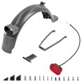 thumbnail image 1 of Rear Wheel Kit Compatible with Xiaomi M365 1S Pro PRO2 Mi3 Electric Scooter Rear Fender Tail Light Rear Bracket Support Parts (Color: Black), 1 of 5
