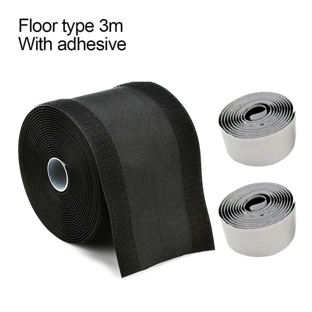 Cable Cover Nylon Sticky Wire Protector Floor Blanket Reusable Nylon Cable Cover Cable Management Cord Tube, Floor Type, 3 Meters, Sticky Band