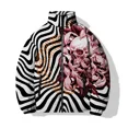 thumbnail image 3 of Chaquetas Hombre Parkas Chaqueta de Algodón Resistente al Frío Estampado de Calaveras de Moda Novedades en Parkas Abrigos de Invierno para Hombre Cómodos y Cálidos para Hombre, 3 of 5