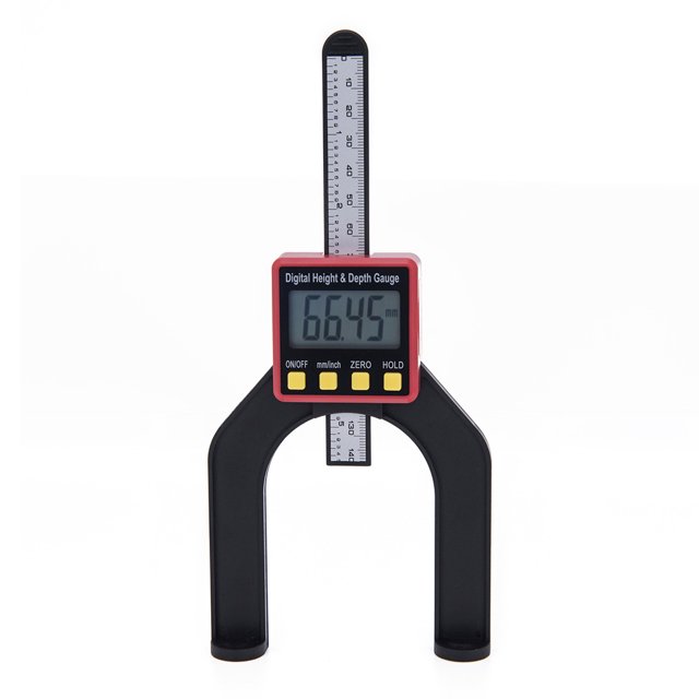 0-80 mm 0,01 mm Medidor de profundidad digital LCD Calibradores de altura Herramienta (Rojo) Tmvgtek Para estrenar