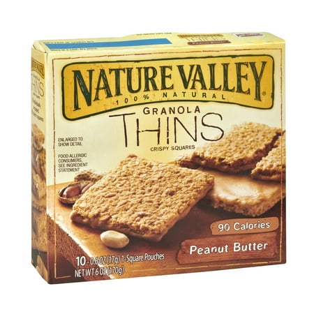 Nature Valley Peanut Butter Granola Thins, 10ct