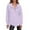 Light Purple, variant on Womens Hoodie Casual Crewneck Button Down Long Sleeve Pullover Sweatshirt Top Soft Comfortable Knit Blouse for Everyday Light Purple XL