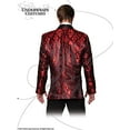 thumbnail image 2 of Underwraps Red Jacard Skull Jacket Adult Costume Accessory | One Size Unisex, 2 of 2