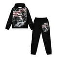 thumbnail image 5 of DISNIMO American Flag Wolf Hoodie Boys Hoodies And Sweatpants Set for Boys Hoodies Set Size 4-5 Kids Hooded Sweatshirt Boys Hoodies Outfits Boys Pullover Hoodies Long Sleeve Hoodie with Pocket, 5 of 7