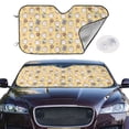 thumbnail image 2 of Balery Rabbit And Candy Print Car Windshield Sun Shade,Windshield Sunshade for Car Pickup Truck SUV Accessories-Small, 2 of 7