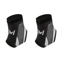 2PC Lightweight Sports Ankle Brace Compression Sprain & Breathable For Basketball Soccer & Fitness,Grey